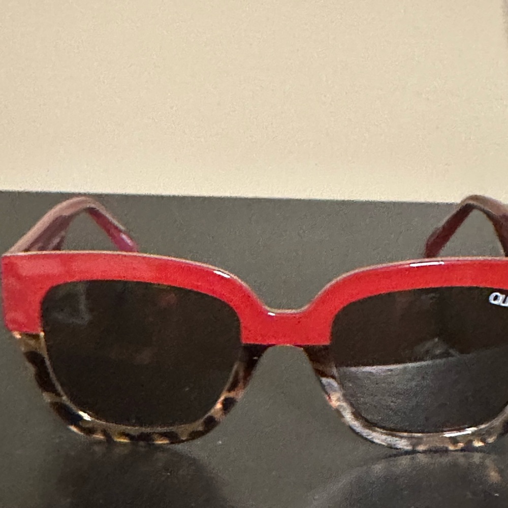Quay Australia Red and Tortoise Sunglasses